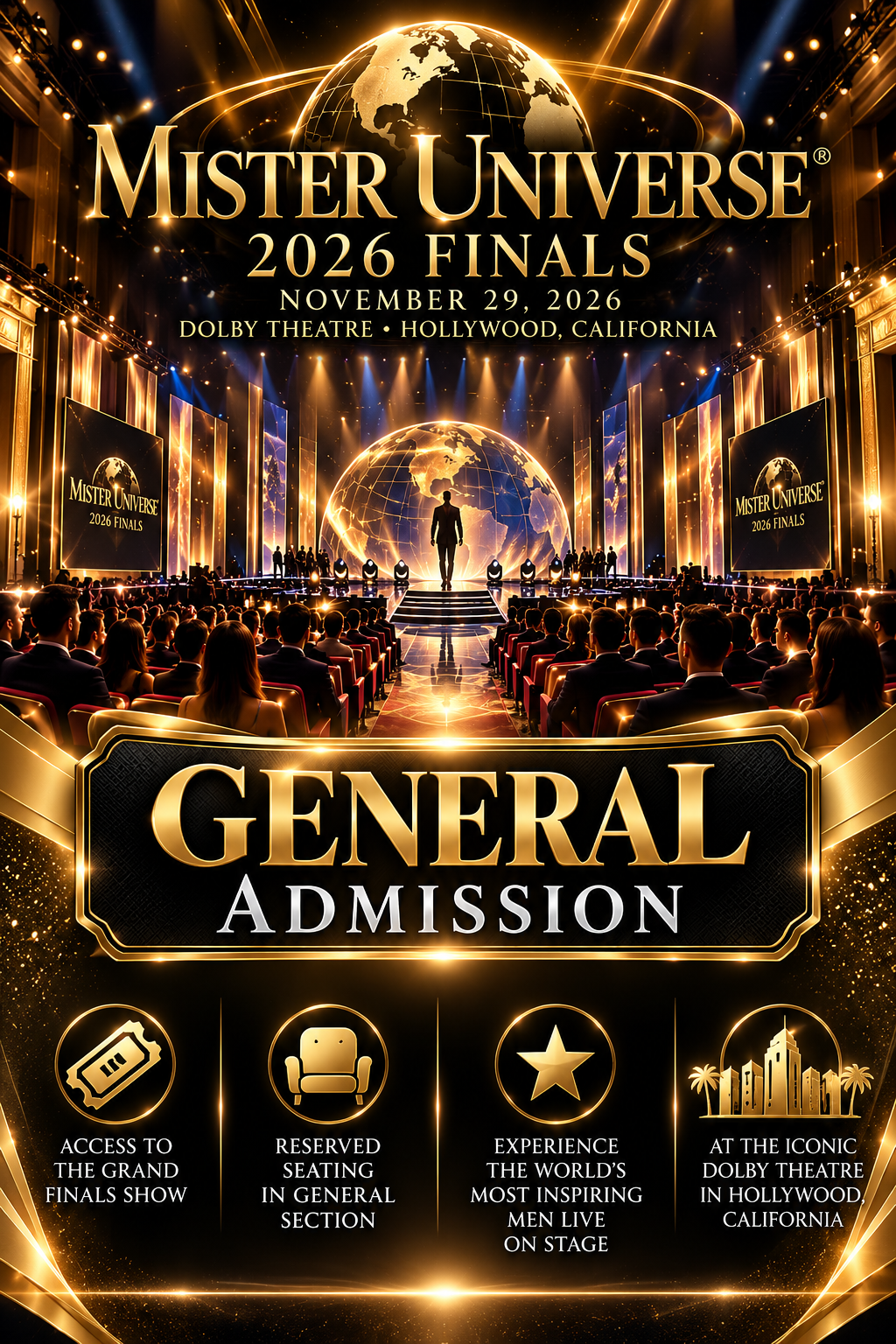 Mister Universe 2026 Finals — General Admission ticket