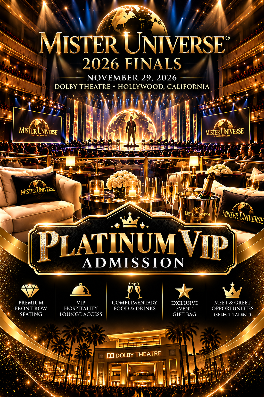 Mister Universe 2026 Finals — Platinum VIP Package Admission ticket