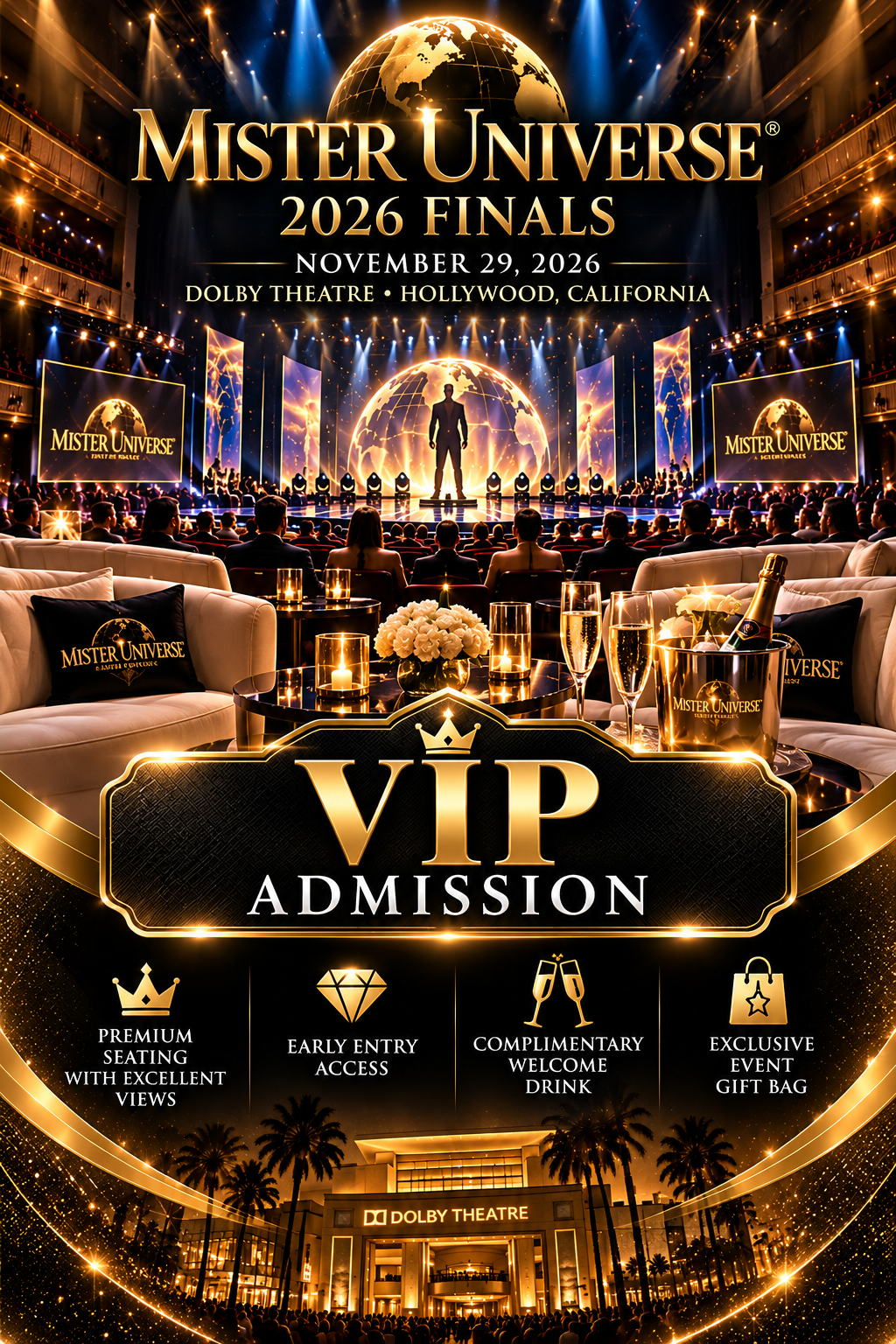Mister Universe 2026 Finals — VIP Admission ticket